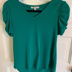 Jade green blouse